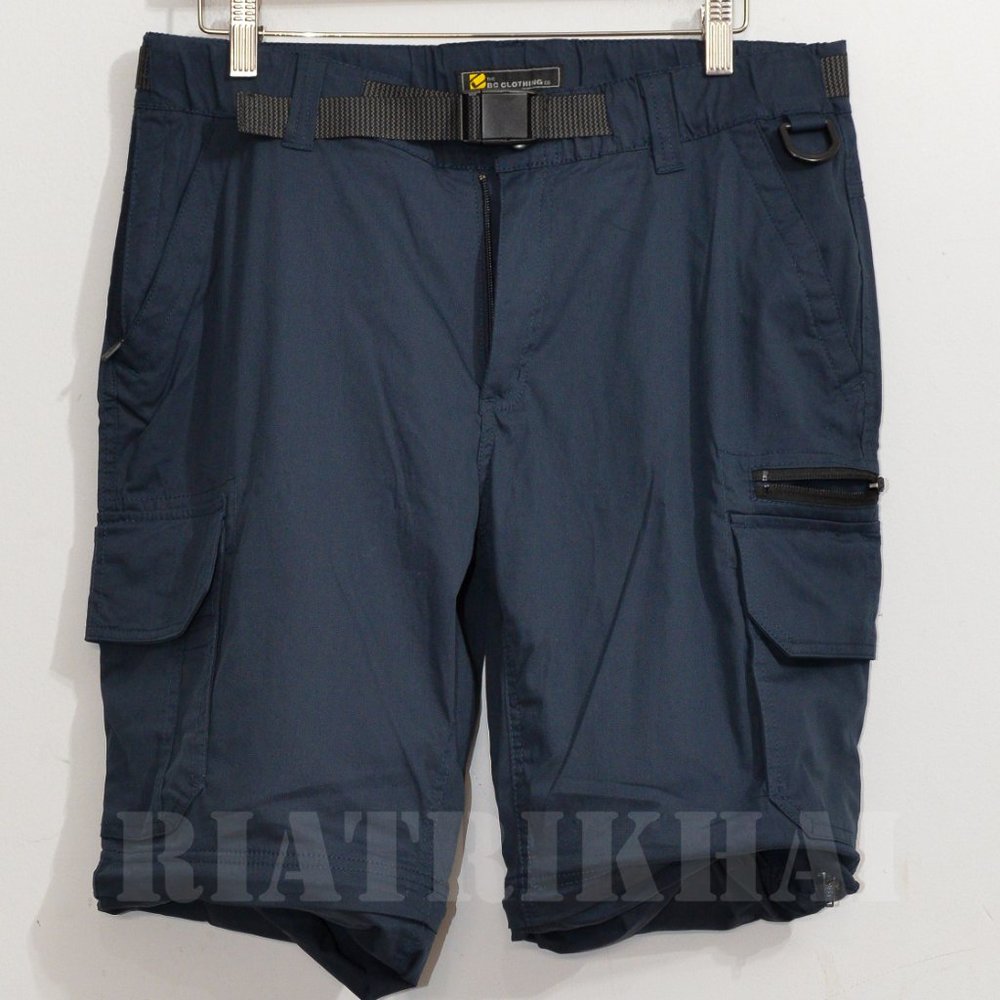 BC Clothing Men's Convertible Pants NAVY - Picture 5 of 7